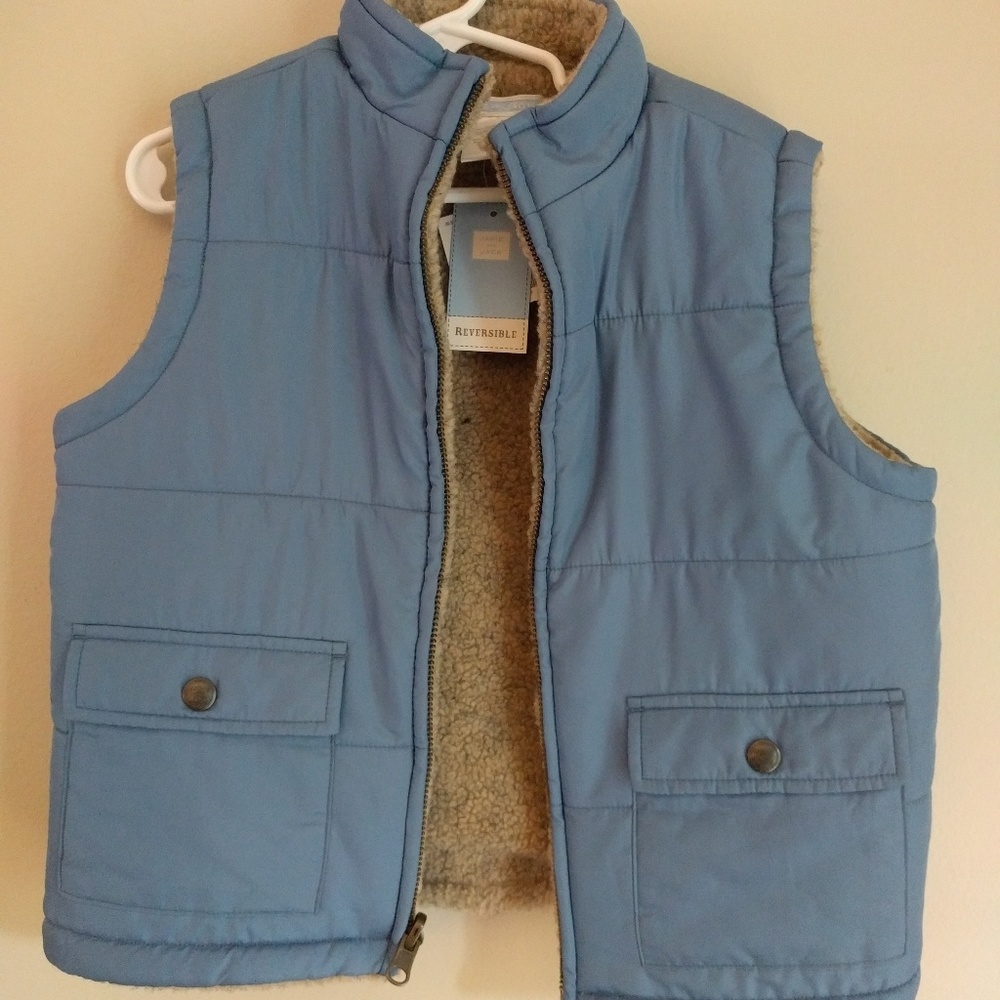 Janie and Jack reversible vest NWT size 3